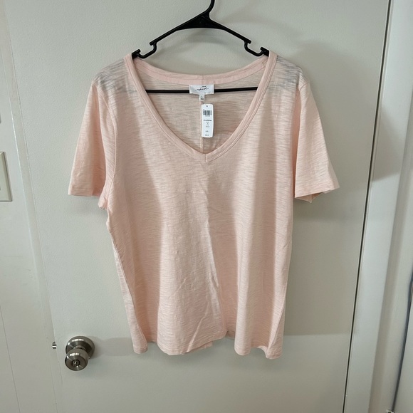 Soma Pink V-Neck Short Sleeve Tee - Picture 1 of 3